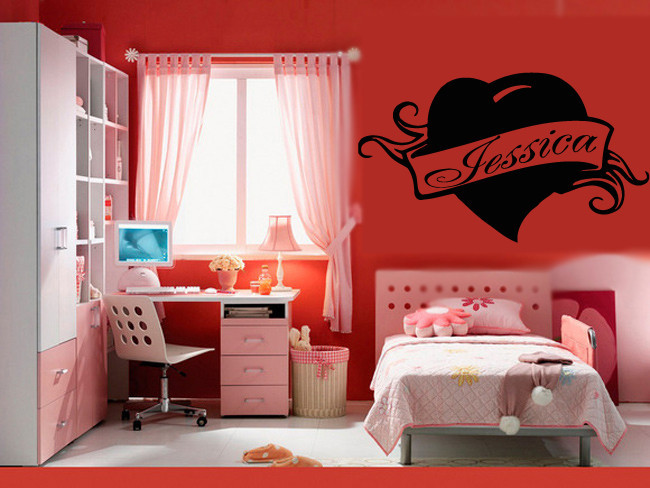 Wall Stickers Vinyl Decal Jessica Personalized Name Lettering Custom (z985)