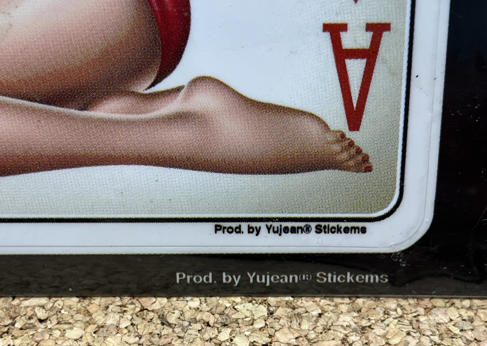 VTG Style Pinup Girl 6.5" Ace of Diamonds Decal Michael Landefeld Yujean NIP