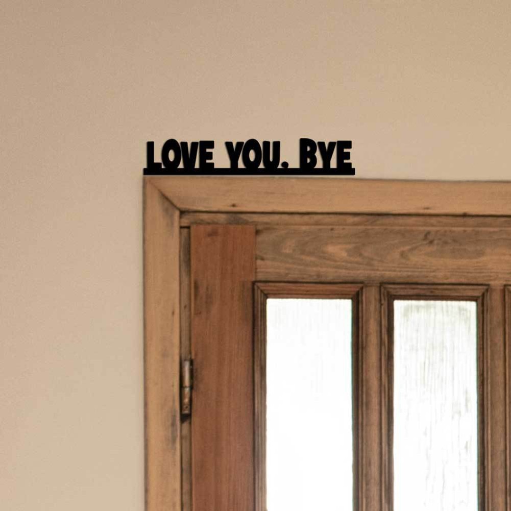 Aesthetic Wooden Wall Decoration with Humor Perfect for Home Entrances
