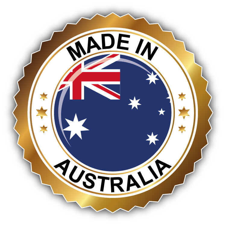 Made In Australia Flag Label Car Bumper Sticker Decal