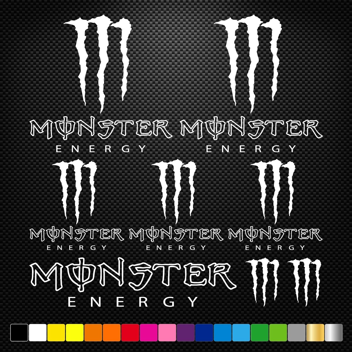 KIT 8 Decals Stickers Sponsors Car Bike Motorcycle Motocross MX ATV