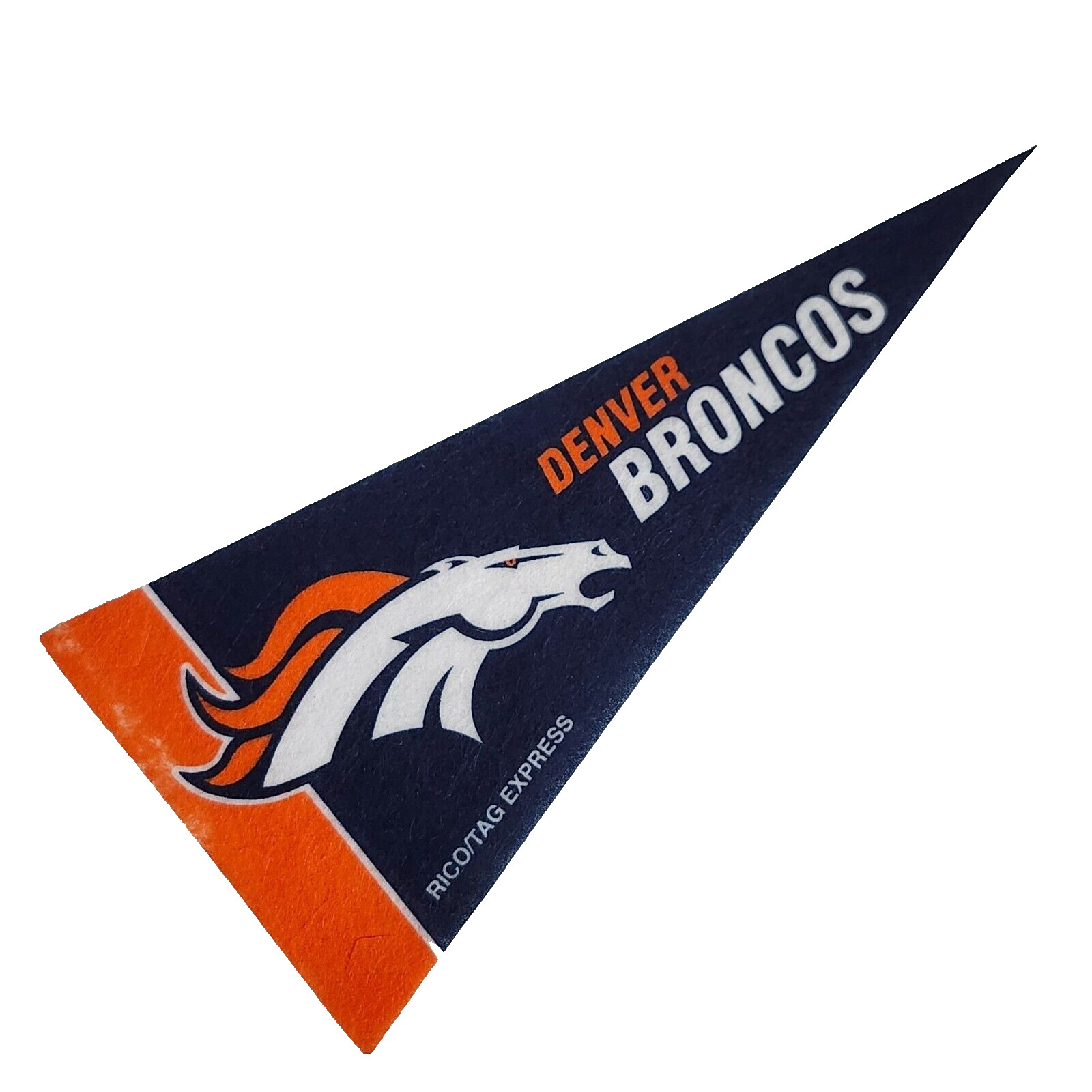 Denver Broncos NFL Football 4×9 Inch Mini Pennant Banner Flag Rico Tag