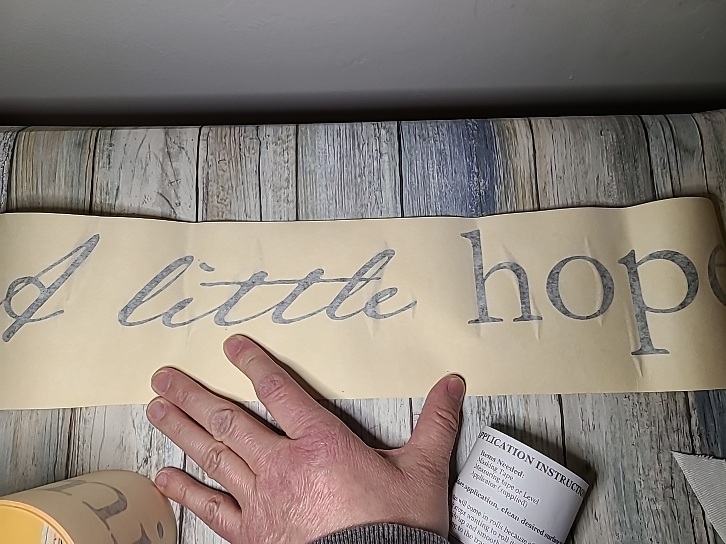 DCWV Home Removable Vinyl Wall Lettering NOB "A little laugh A little promise ..