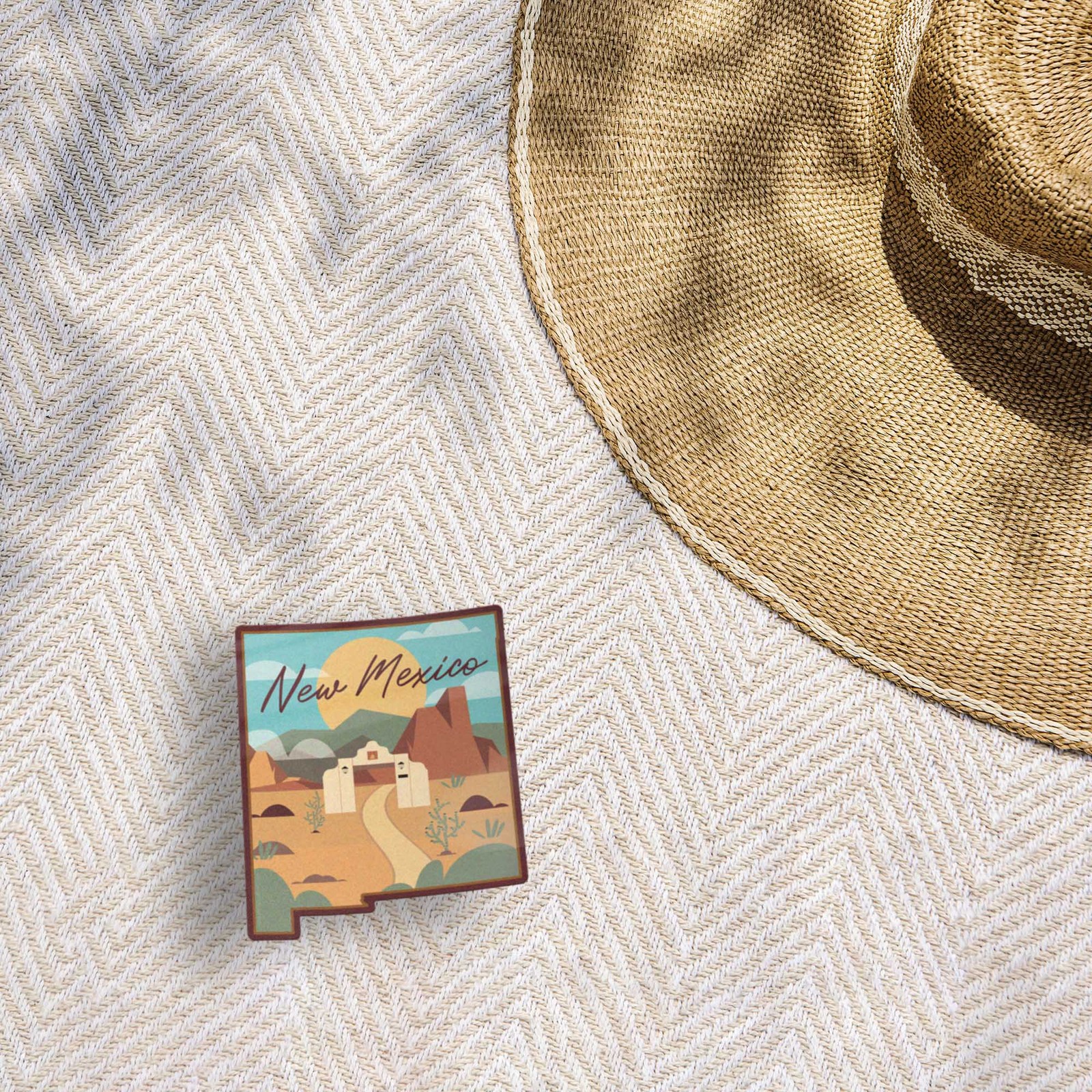 Desert Landscape New Mexico Sticker