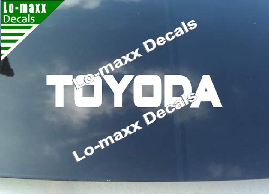 TOYODA Premium Custom Graphics Die-Cut Vinyl Decal for High-Octane Style
