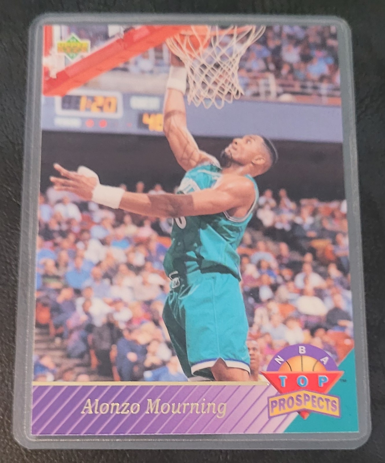 Alonzo Mourning Basketball Card HOF Fridge/Locker/Cabinet Laminated Magnet