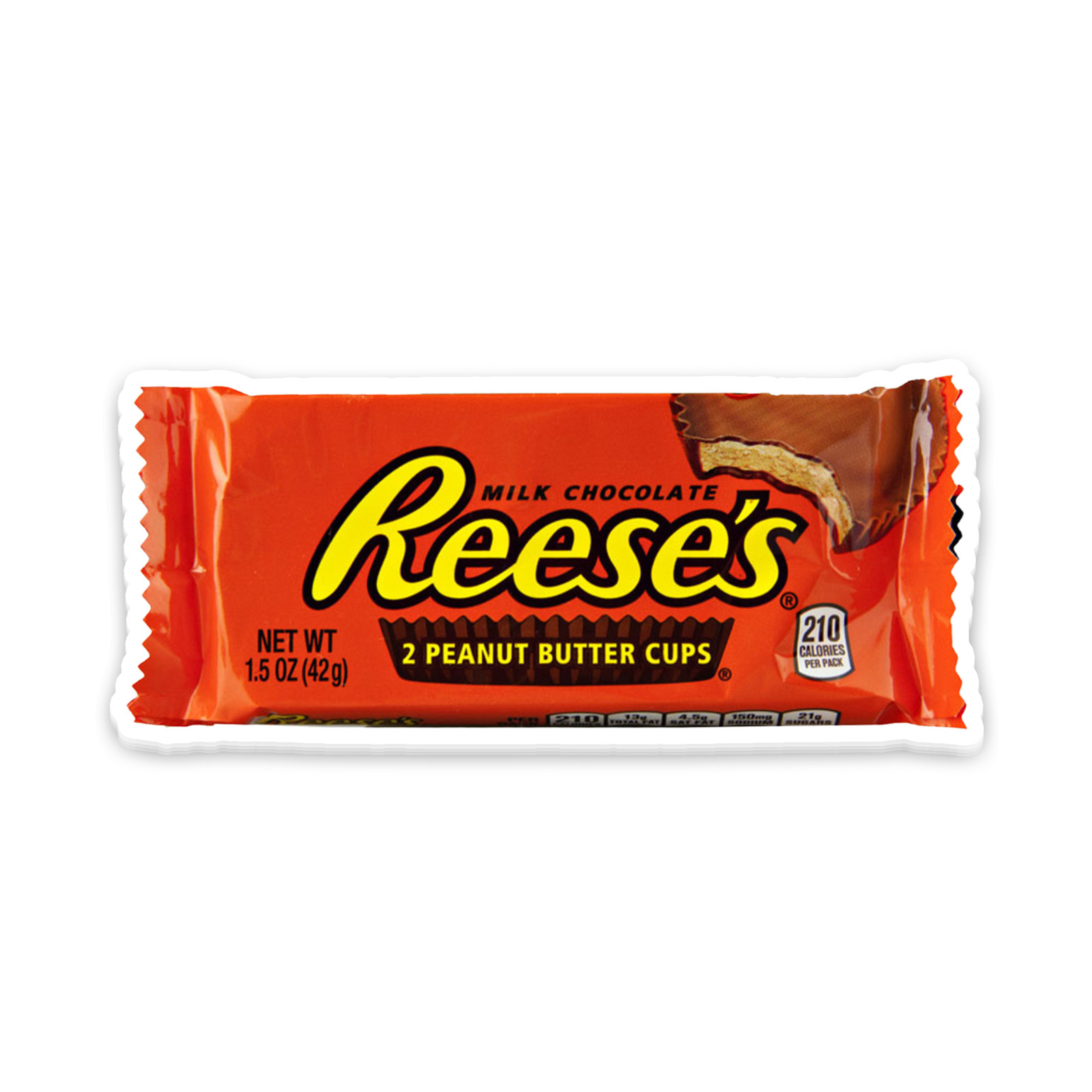 Reese's Peanut Butter Cup Sticker 4 Inch Vinyl Decal