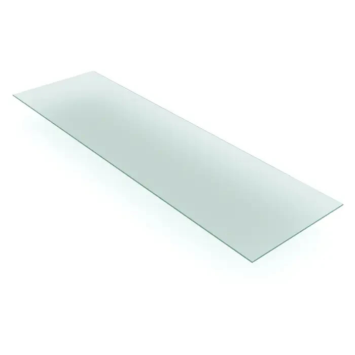 12" W x 48" L Tempered Glass Shelves Econoco SHGL1248 (Pack of 5)