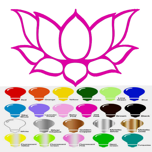Lotus Flower Vinyl Decal Sticker for Car Window Wall Decor Yoga Buddhism Laptop