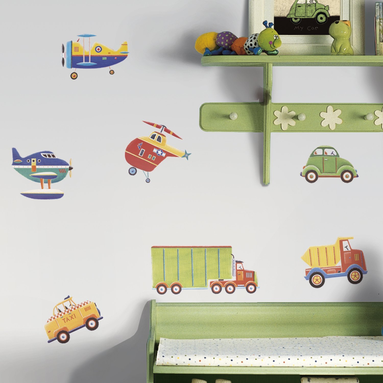 RoomMates Vehicle / Transportation Cars Peel & Stick Appliques RMK1132SCS