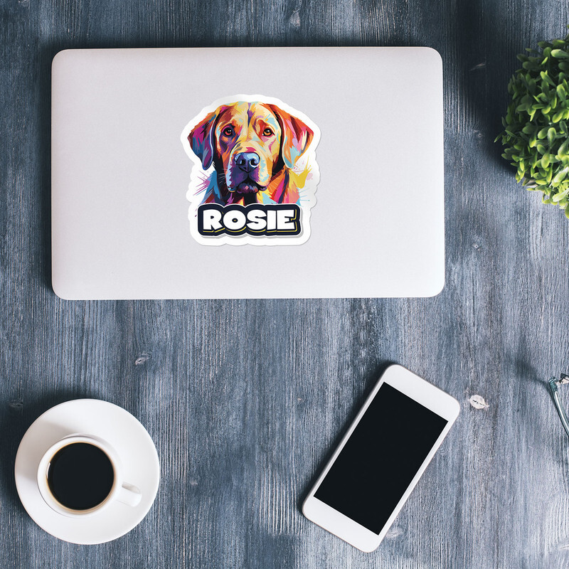 Rosie Labrador Dog Name – Car Bumper Sticker Vinyl Decal