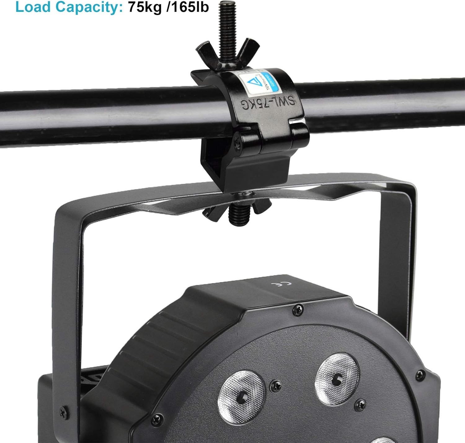 10 Pack Stage Light O Clamp Fit 1-1/4" to 1-3/8" OD Pipe or F24 Truss, DJ Lighti