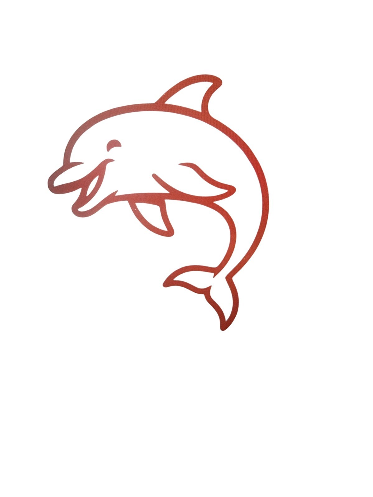 Dolphin Decal for car Windows Laptops most Smooth Surfaces