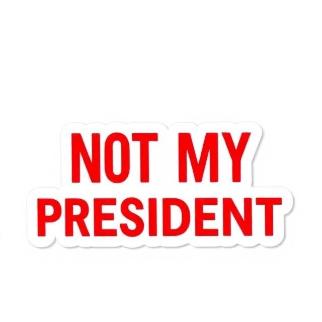 Sticker Political Vinyl Humor Protest Not My President Car Bumper