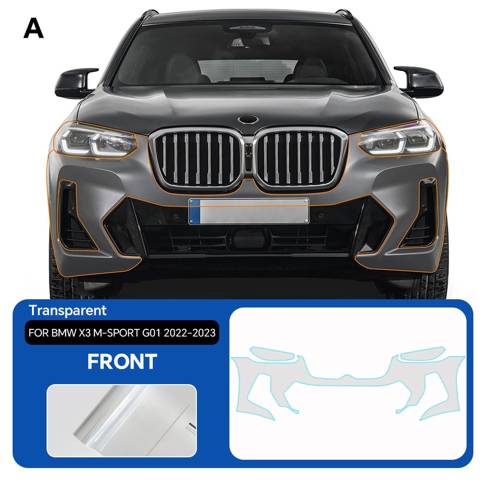 For BMW X3 M-SPORT G01 2022-2023 Precut Kit Paint Protection Film Gloss PPF TPU