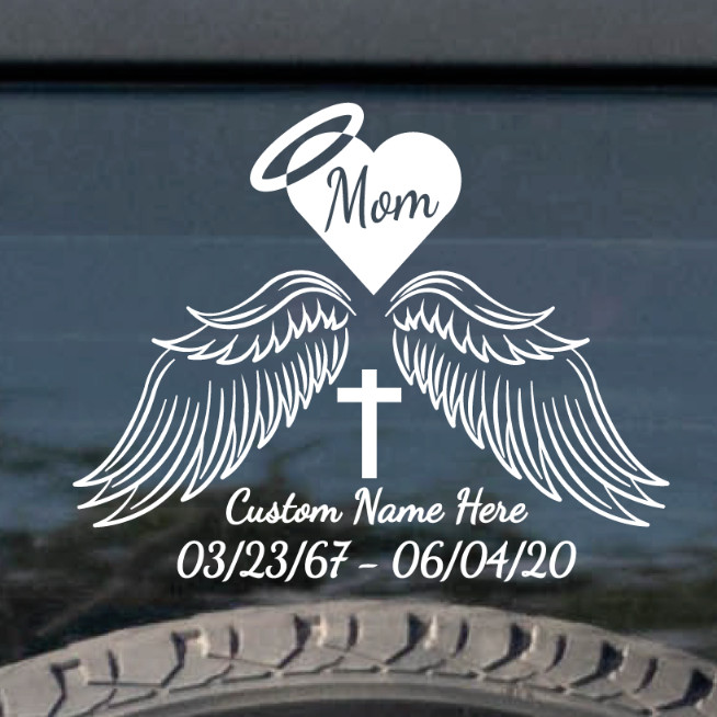 Custom Mom MEMORIAL Decal – In Loving Memory Decal Sticker – Mother In Loving
