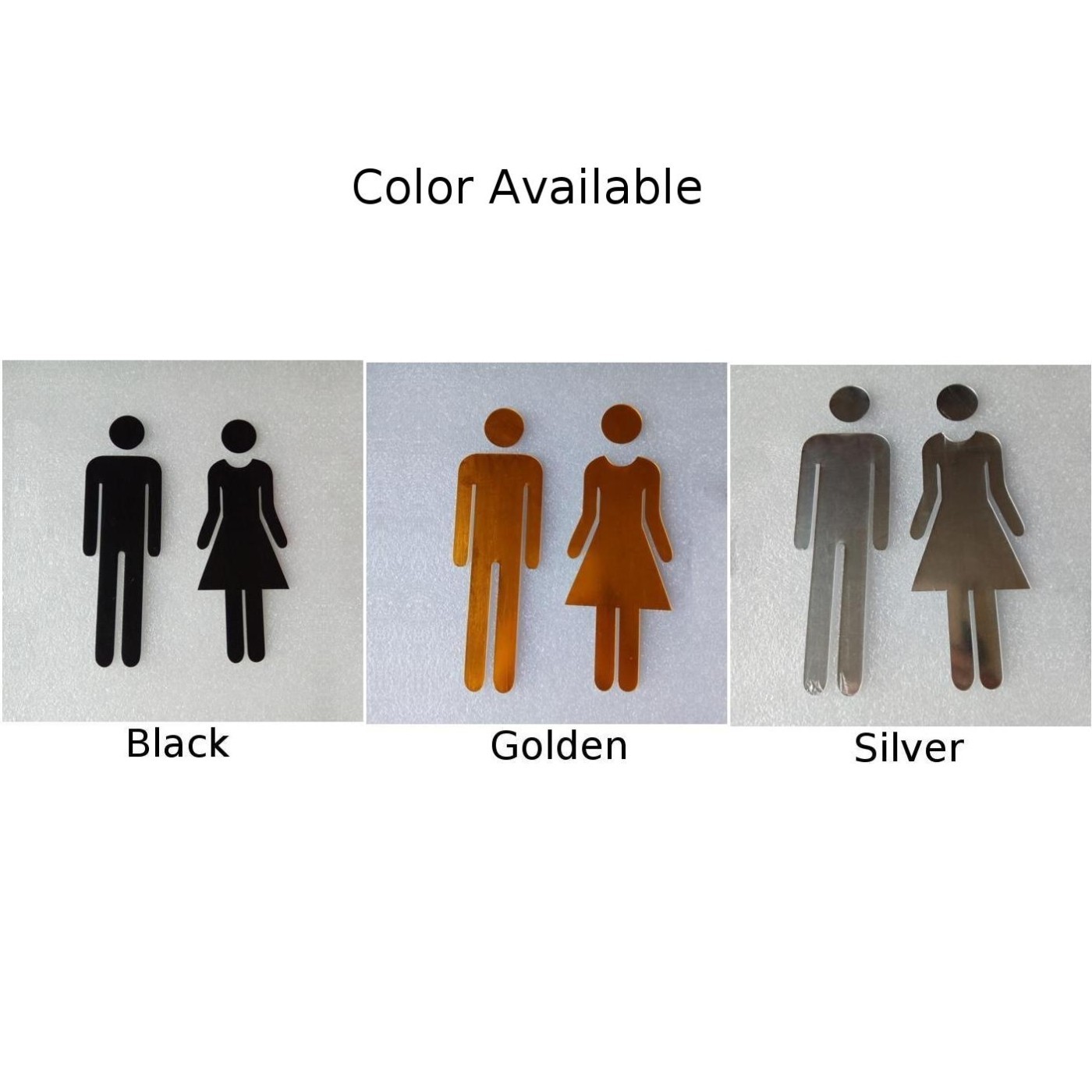 Sticker Toilet Sign Decals Indicator Plaque Men&Woman Replacemnt Restroom