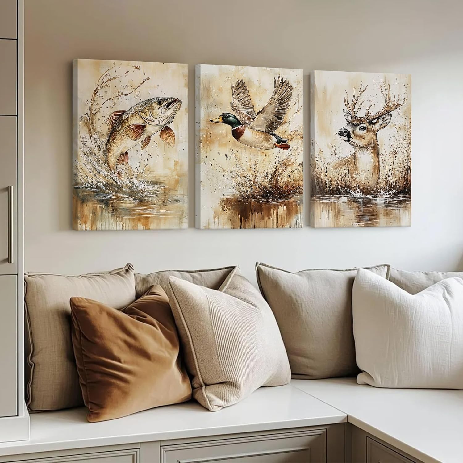 High-Quality Wrapped Canvas 16×24 Mallard Duck Nursery Print