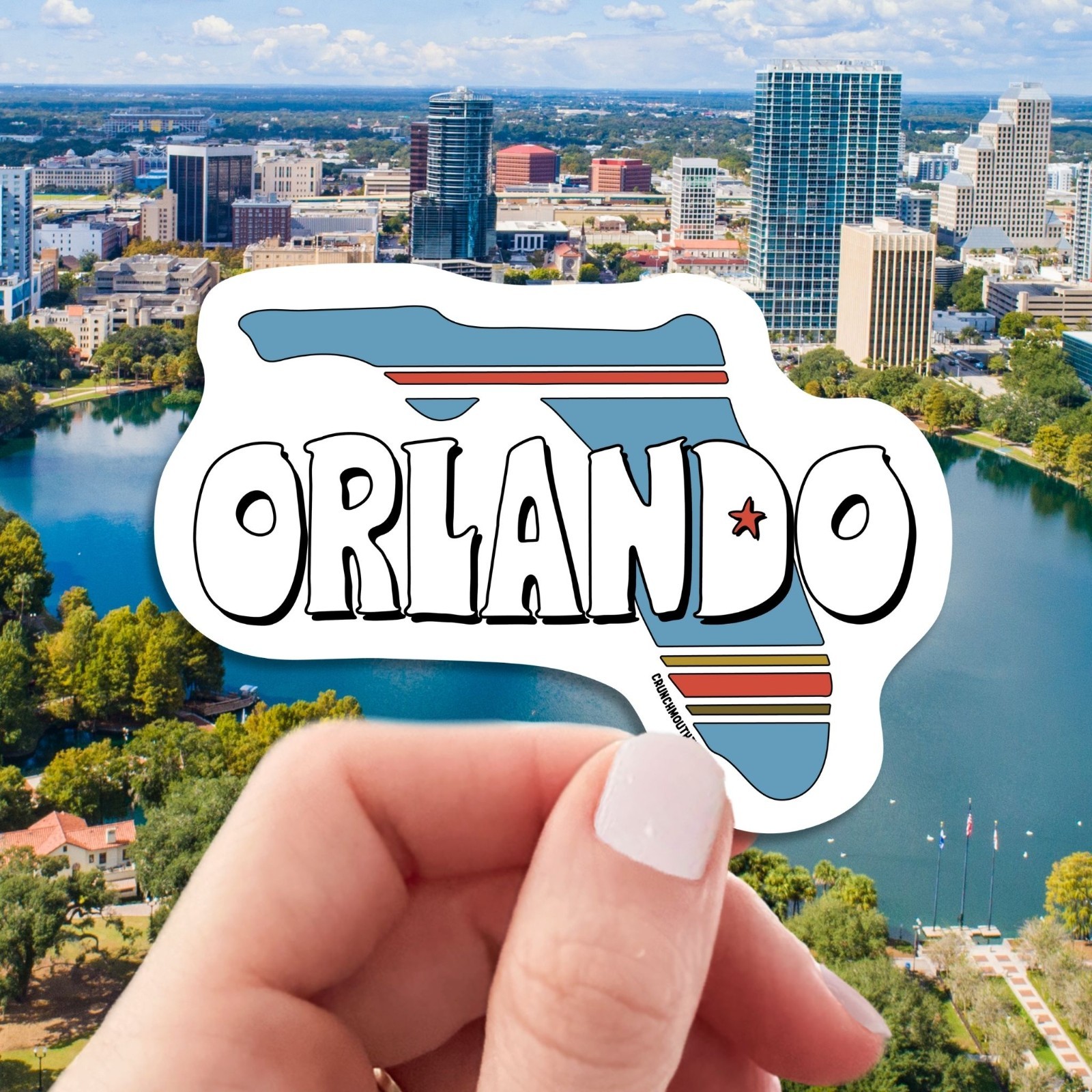 Orlando Sticker | Laptop Decal | Florida | Orlando FL | VARIATIONS AVAILABLE