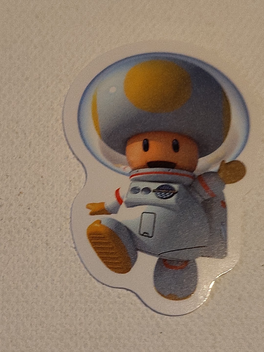 Space Toad, Super Mario, Nintendo, Fun Glossy Vinyl Sticker, Decal 1.75"