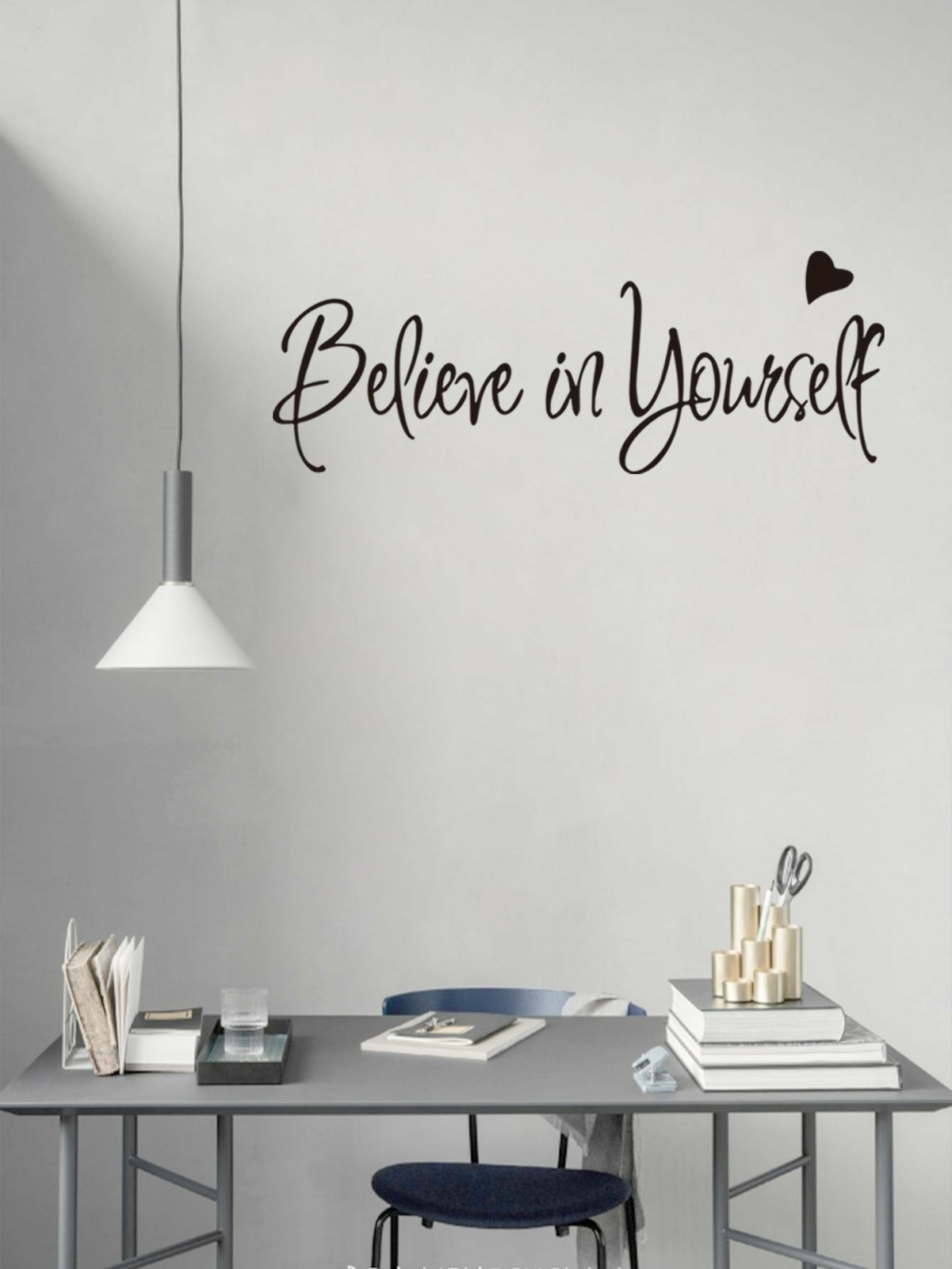 Slogan Graphic Wall Sticker Removable Peel and Stick Decal Vinyl Decor