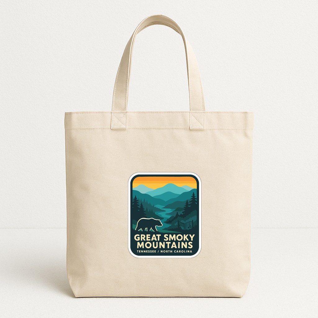 Great Smoky Mountains Iron On Heat Transfer Vinyl HTV Symbolic Landmark