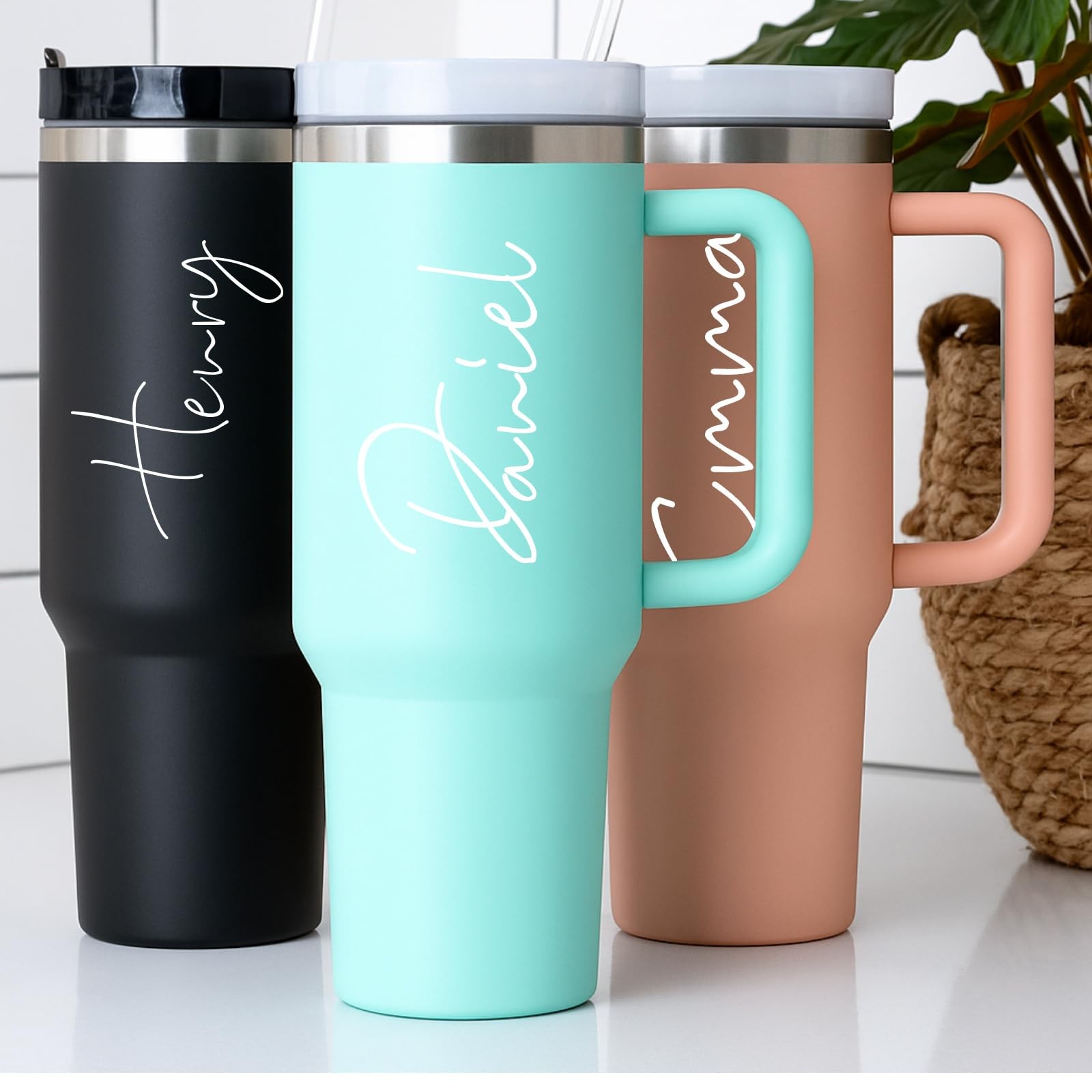 5 Sheets Custom Name Letter Stickers for Cups Waterproof UV DTF Cup Wraps Per…