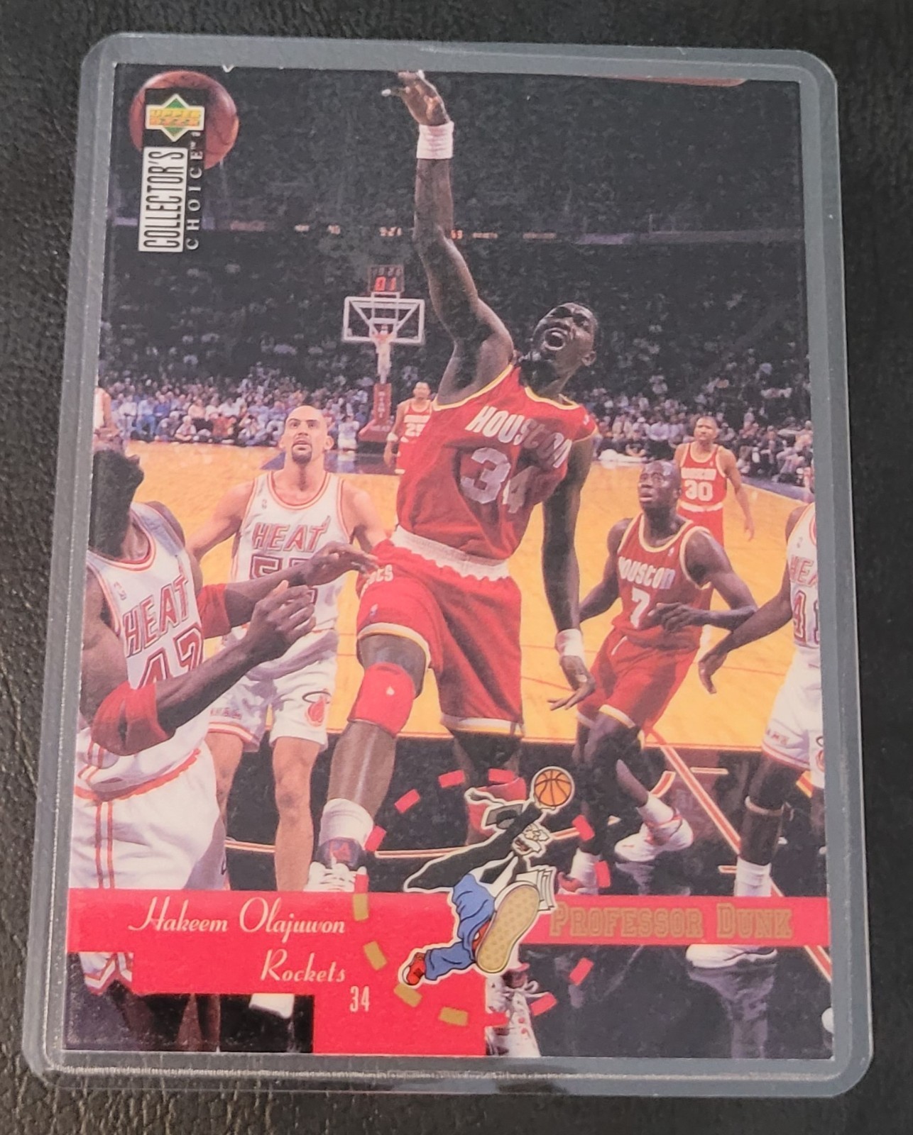 Hakeem Olajuwon Basketball Card HOF Fridge/Locker/Cabinet Laminated Magnet