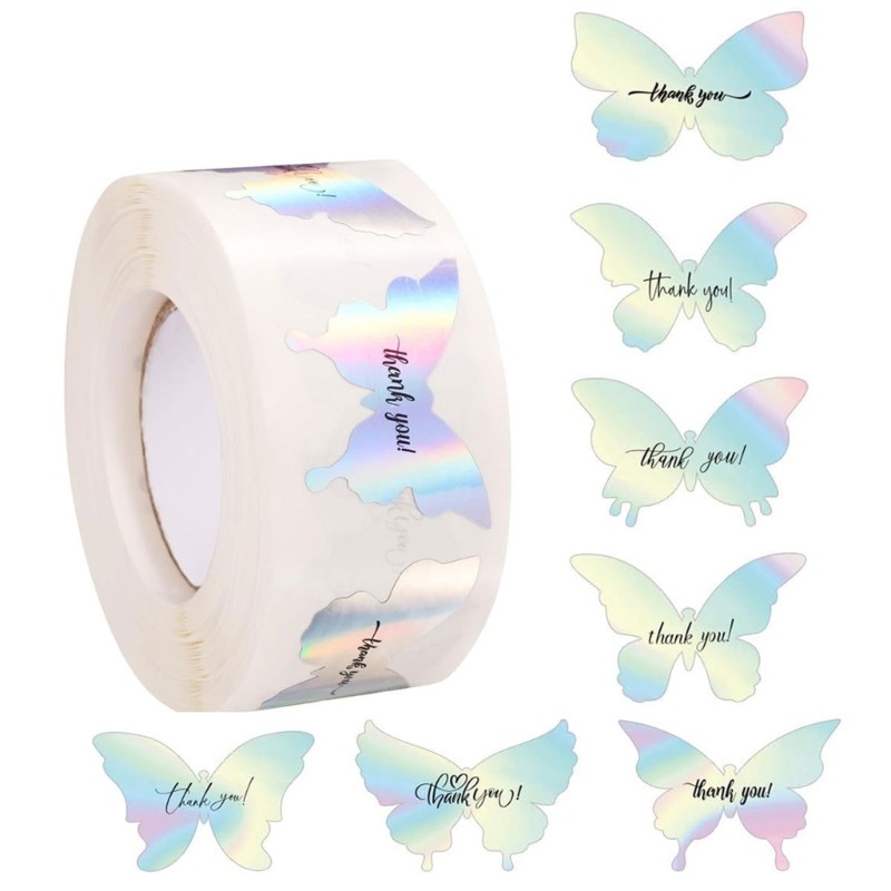 1 Roll Creative Butterfly Design Sticker Waterproof and Scratch Resistant Decors