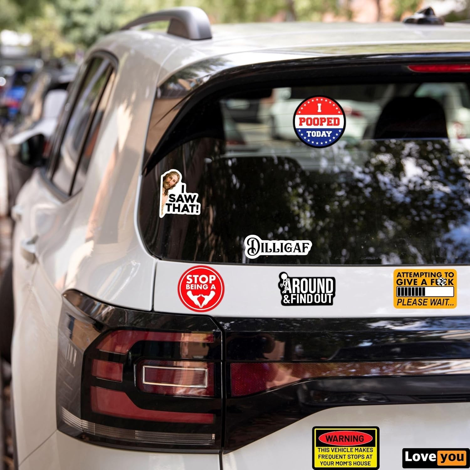 Edgy Humor Sticker Pack – 200 Irregular Vinyl Stickers for Adults – Waterproof