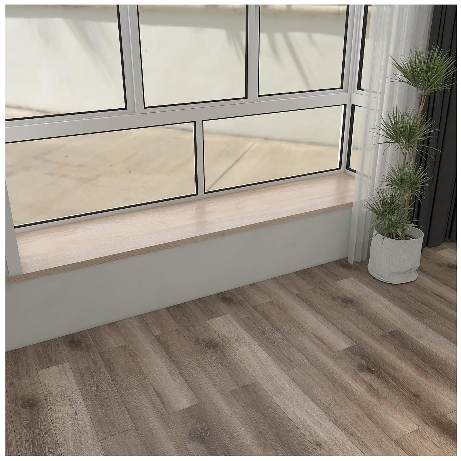 Textured Contact Paper, Natural Oak Wood, Waterproof For Drawers Furniture,Brown