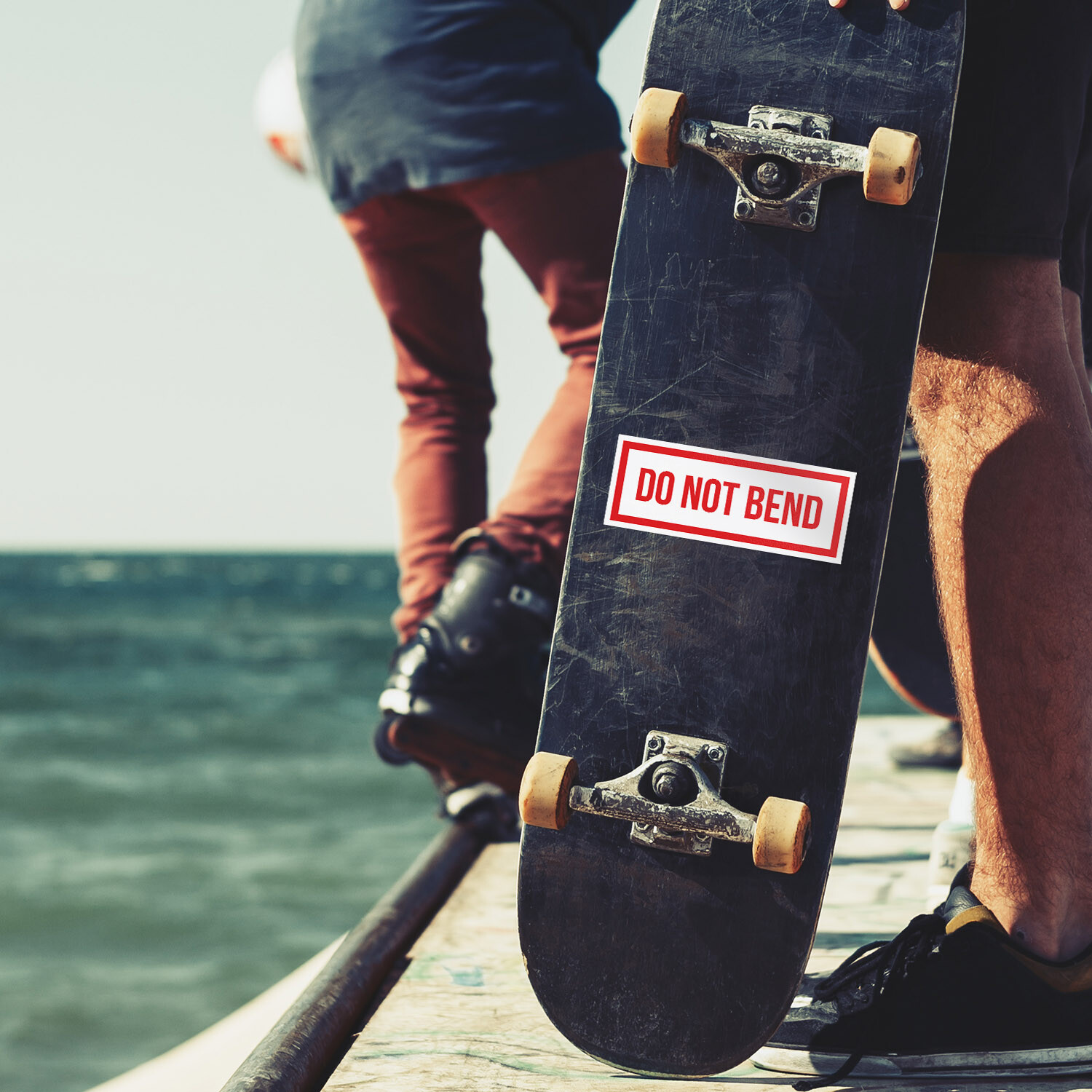 Do Not Bend Car Bumper Vinyl Sticker Decal