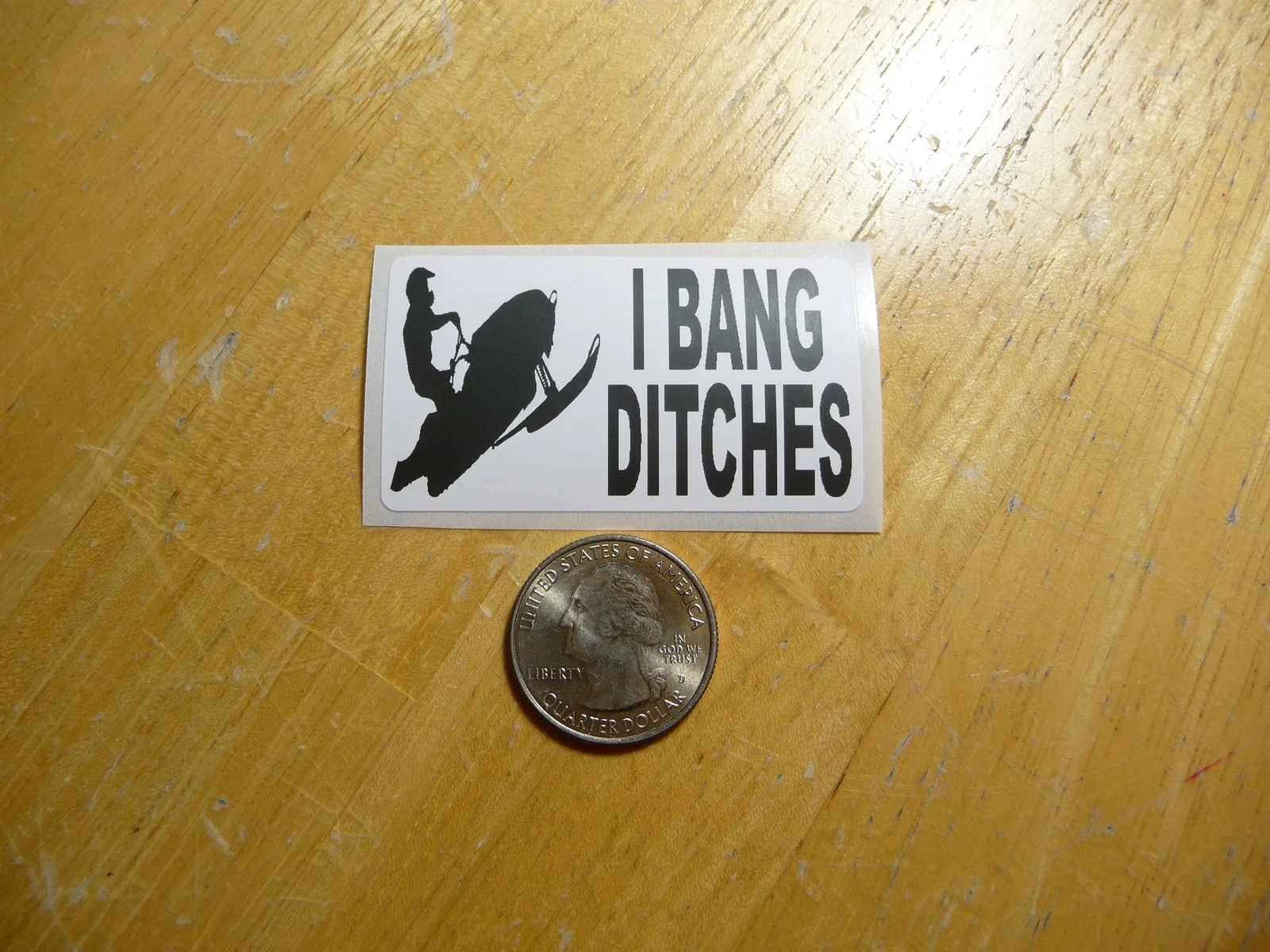 I BANG DITCHES STICKER DECAL 1 – 50 BULK PACK FUNNY JOKE PRANK