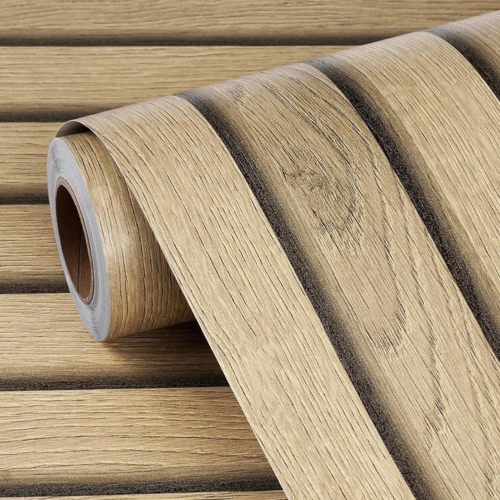 45CM*3M Waterproof PVC Imitation Wood Grain Wall Stickers For Wall Renovation
