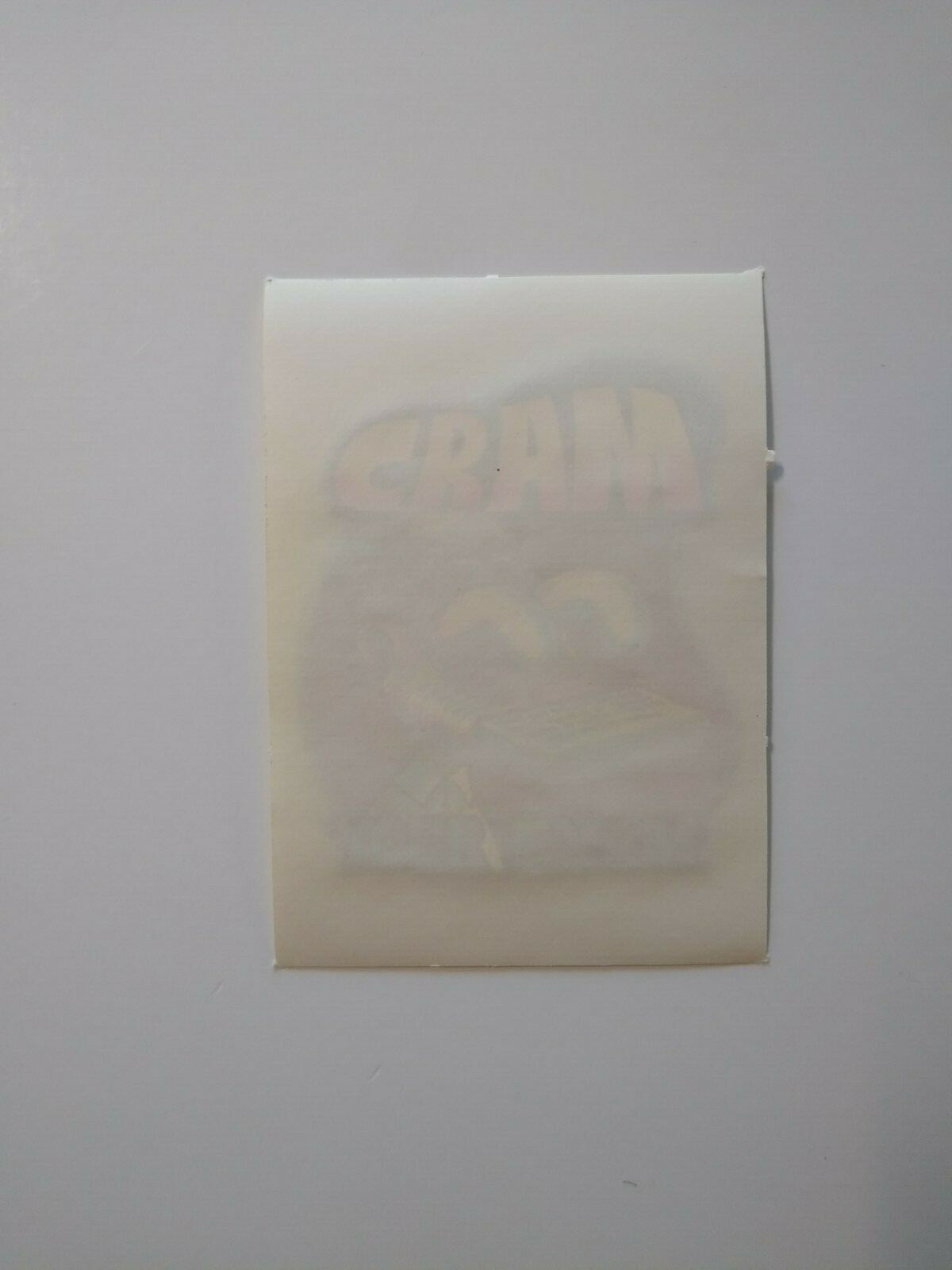 Cram Your Exam Screamin Gleamin Glitter Iron-On Decal Donruss Retro Vintage 70's