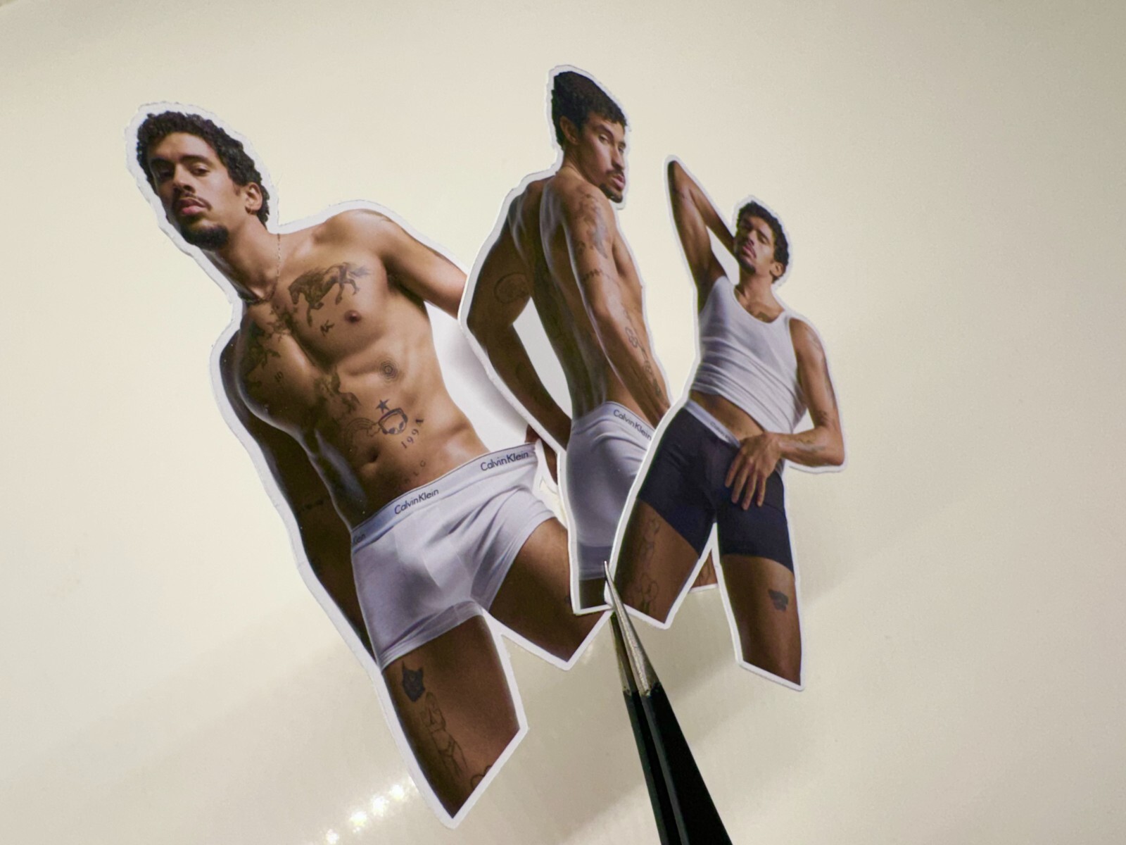 BAD BUNNY 3" STICKER CALVIN KLEIN SHIRTLESS PHOTO 3" DIE CUT STICKER FAN GIFT