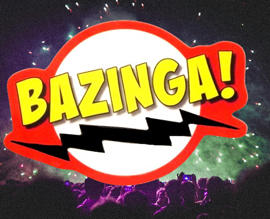 BAZINGA! / Sheldon Cooper – Big Bang Theory – 5.25" x 3.75" Vinyl Sticker – NEW