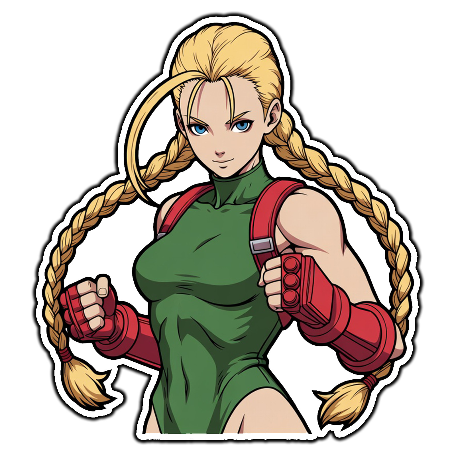 Cammy White #1 Street Fighter Retro Sticker Waterproof Vinyl Decal Die-Cut