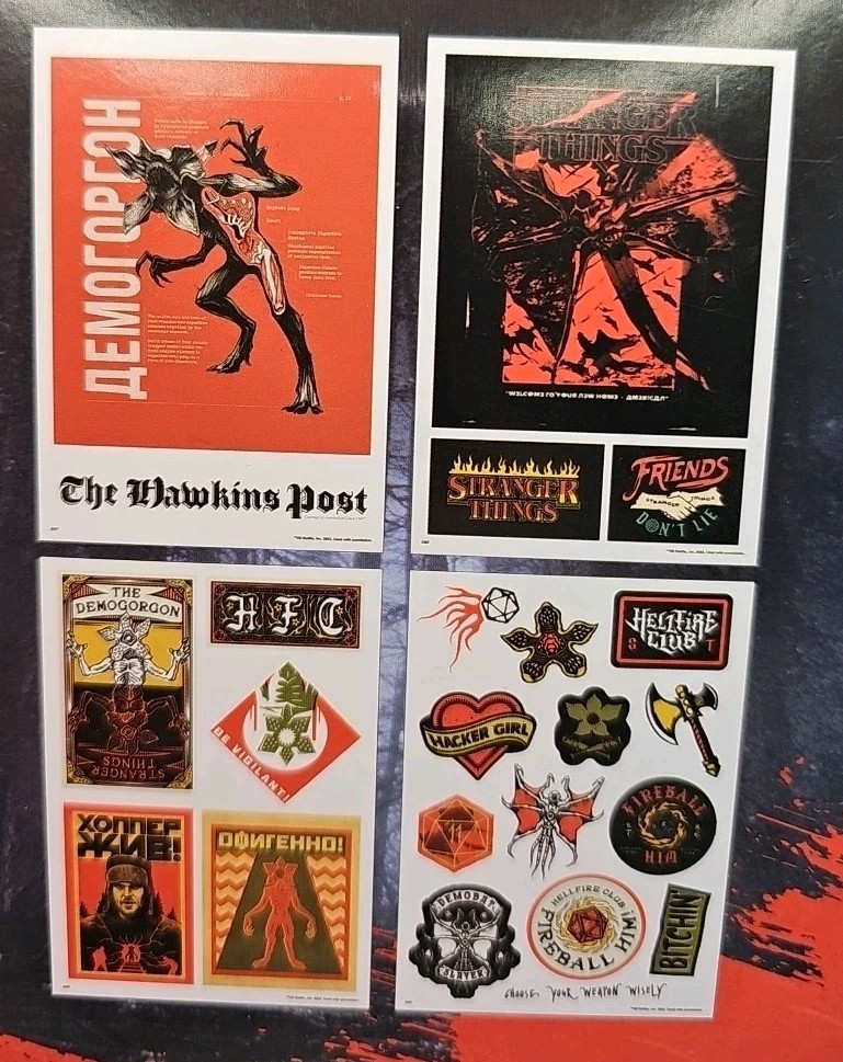 Stranger Things Roomscapes Device Decals 4 Sheets 23 Foiled Decals Trends Int'l