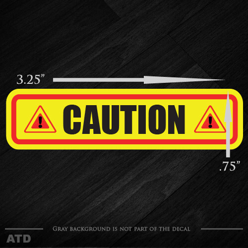 Caution sticker decals business danger warehouse warning vinyl safety set of 10