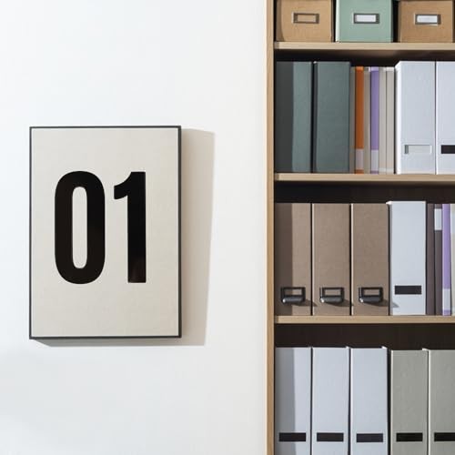 7 Inch Large Number Stickers, 8 Sheets Self-Adhesive Vinyl Number Sticker Black