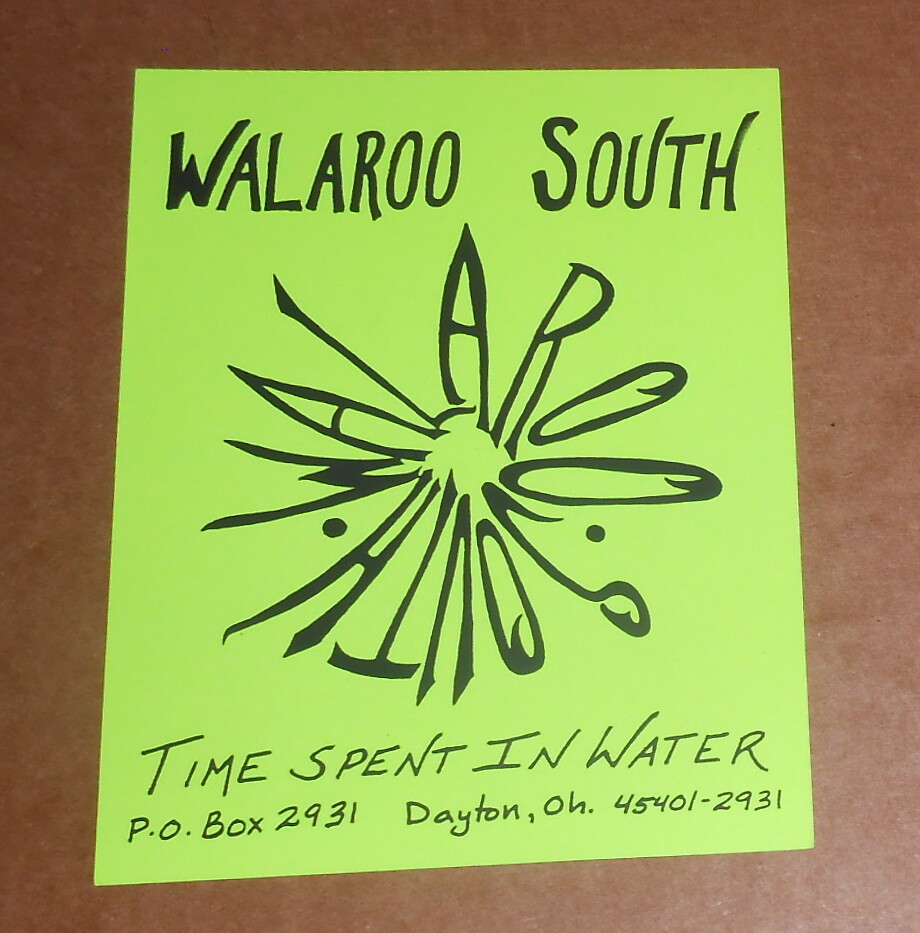 Walaroo South Time Spent in Water Neon Sticker Original Promo 5.5×4