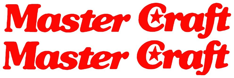 MASTER CRAFT CLASSIC BOAT DECAL FISHING *ANY SIZE OR COLOR BUY 1 GET 1 FREE