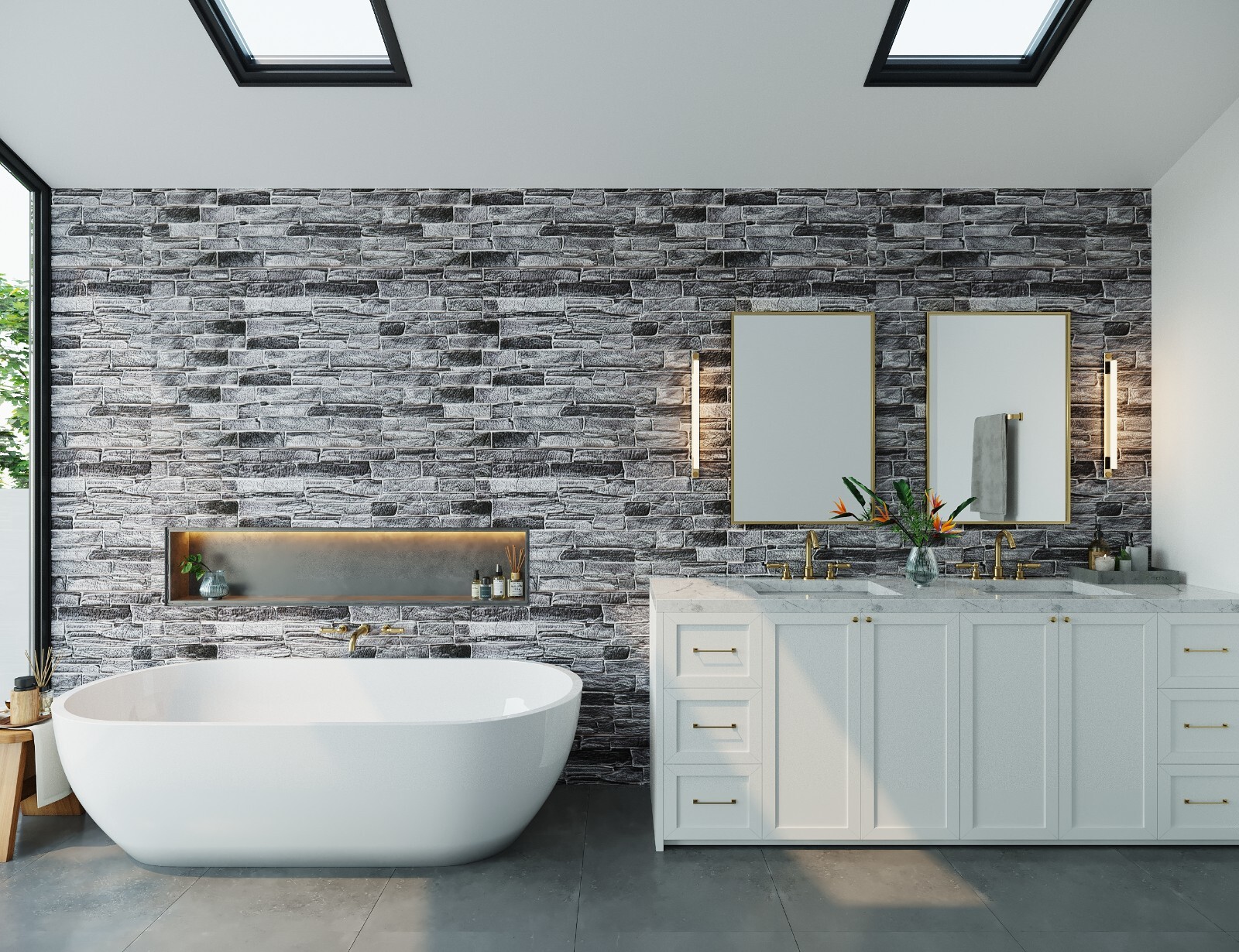 10pcs (53sqft) 3D PVC Wall Panels for Interior Decor