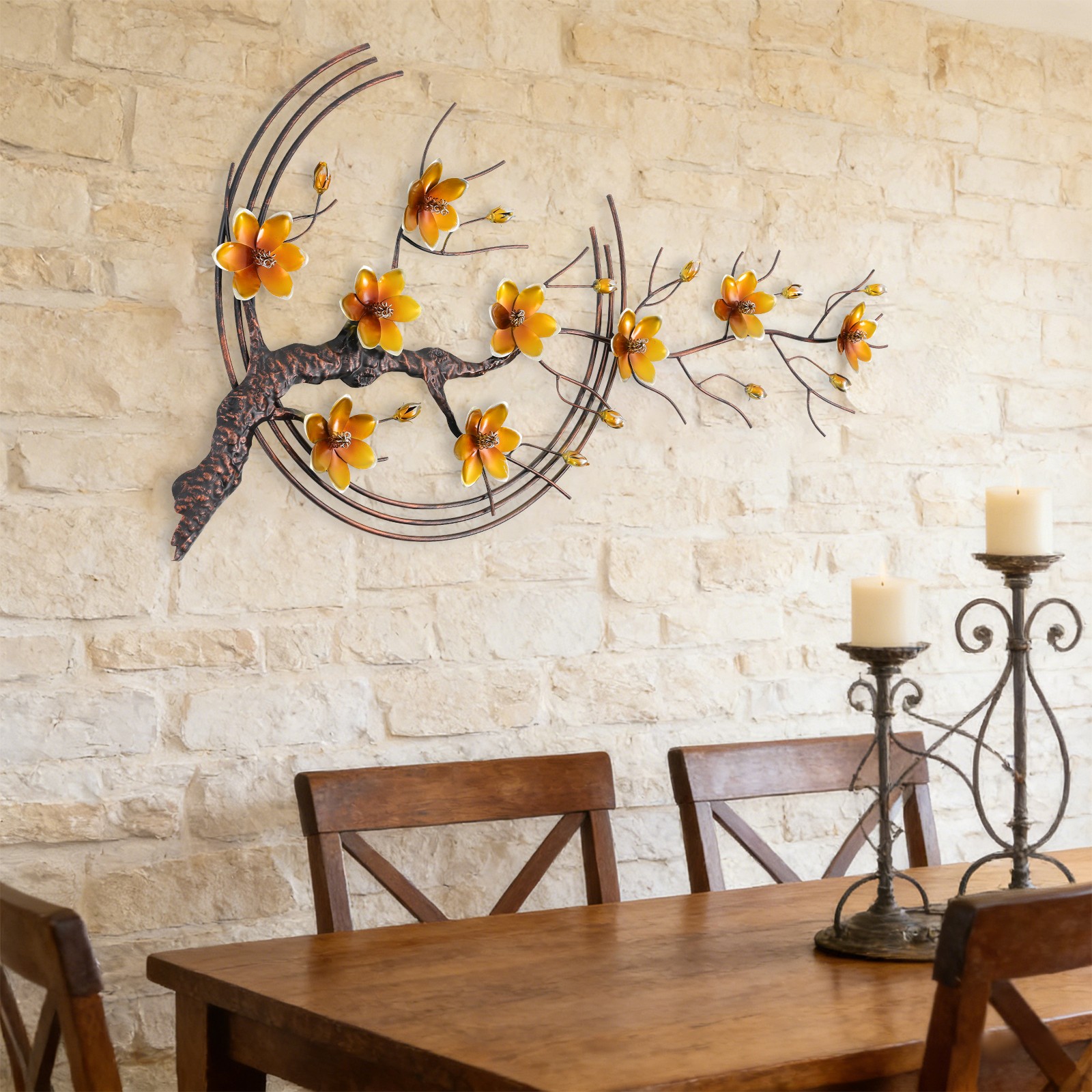 Iron Wall Decor Large Metal Wall Art Decor for Living Room Wall Art Decor Retro