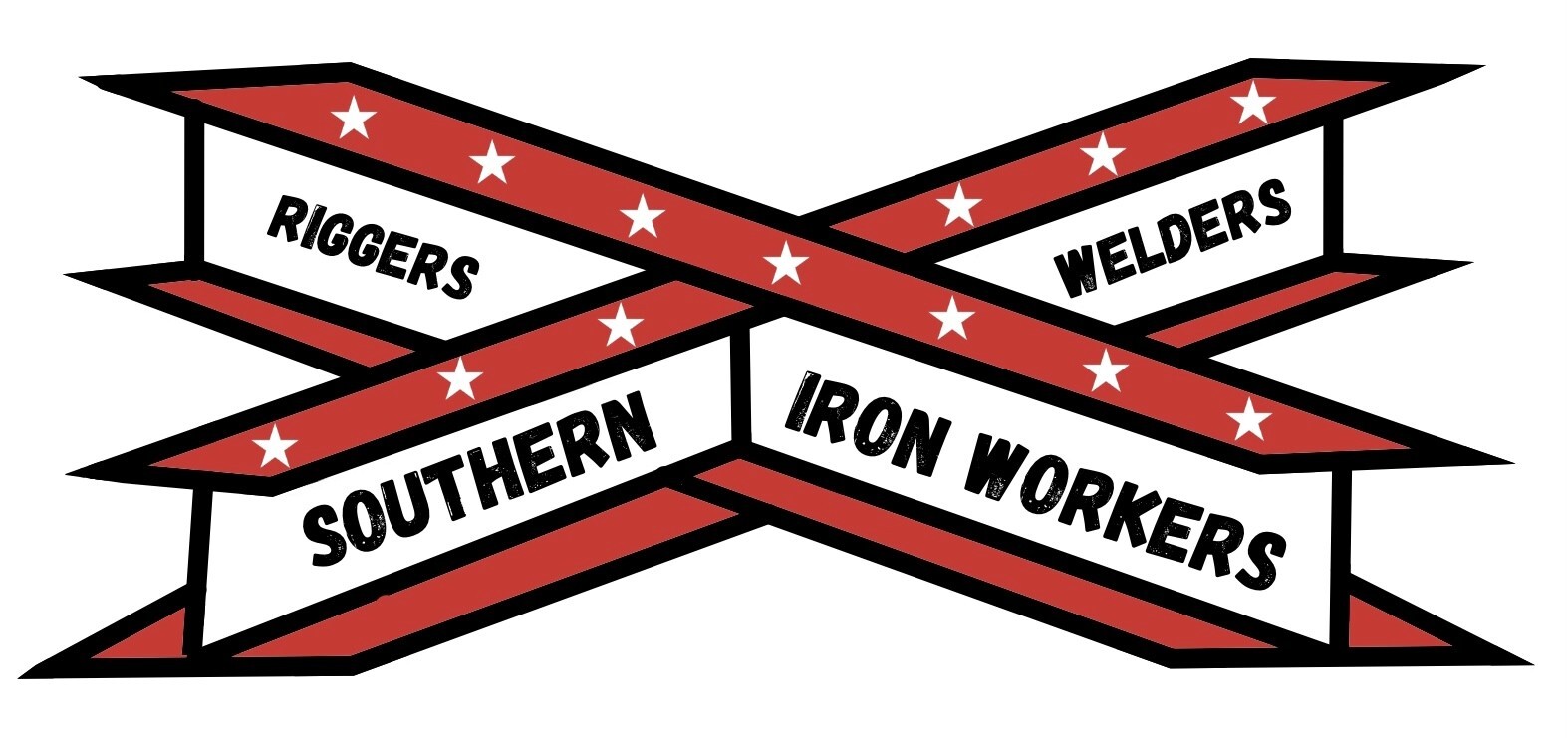 Southern Ironworkers, Riggers, and Welders Sticker, 3" Wide
