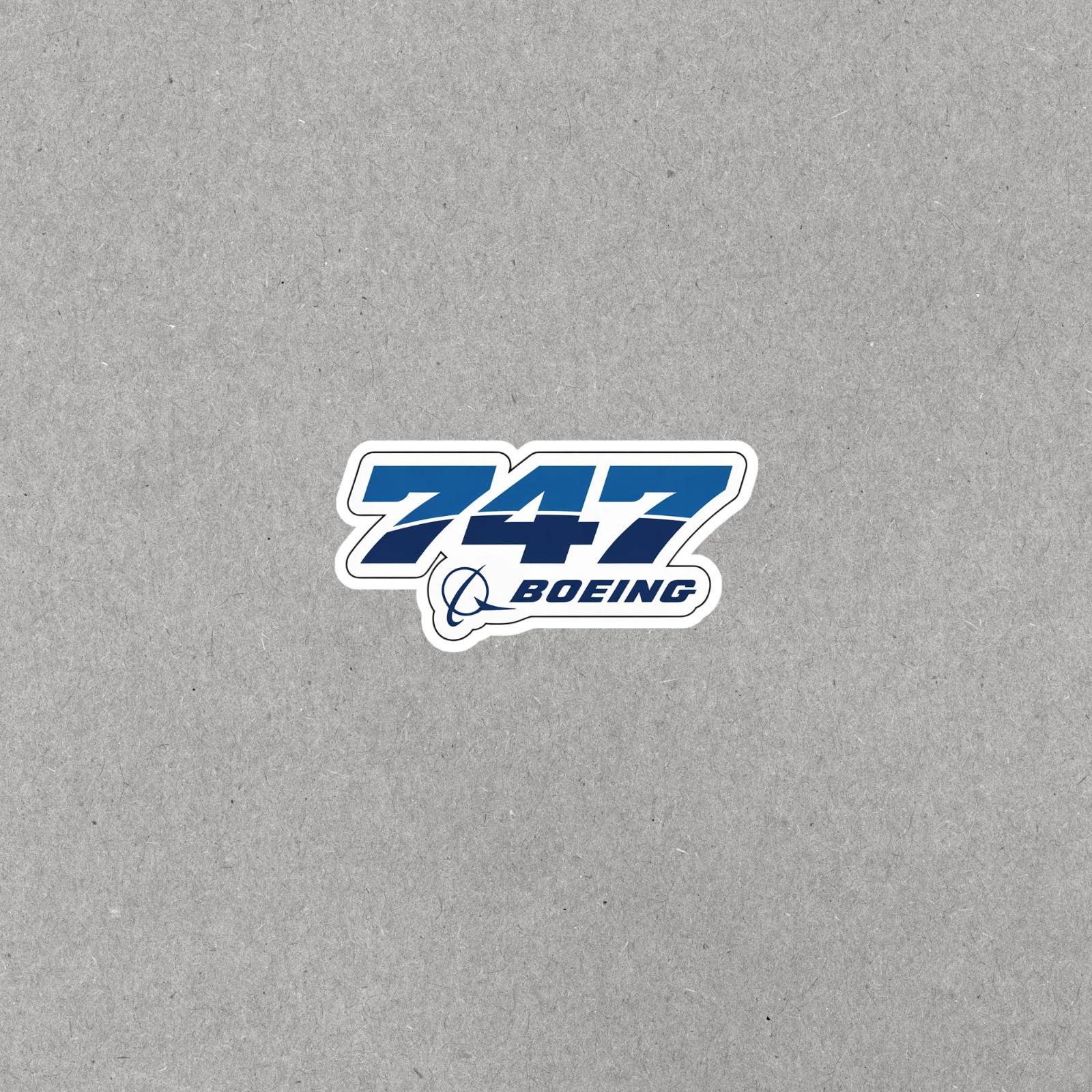 747 Plane Sticker #6311