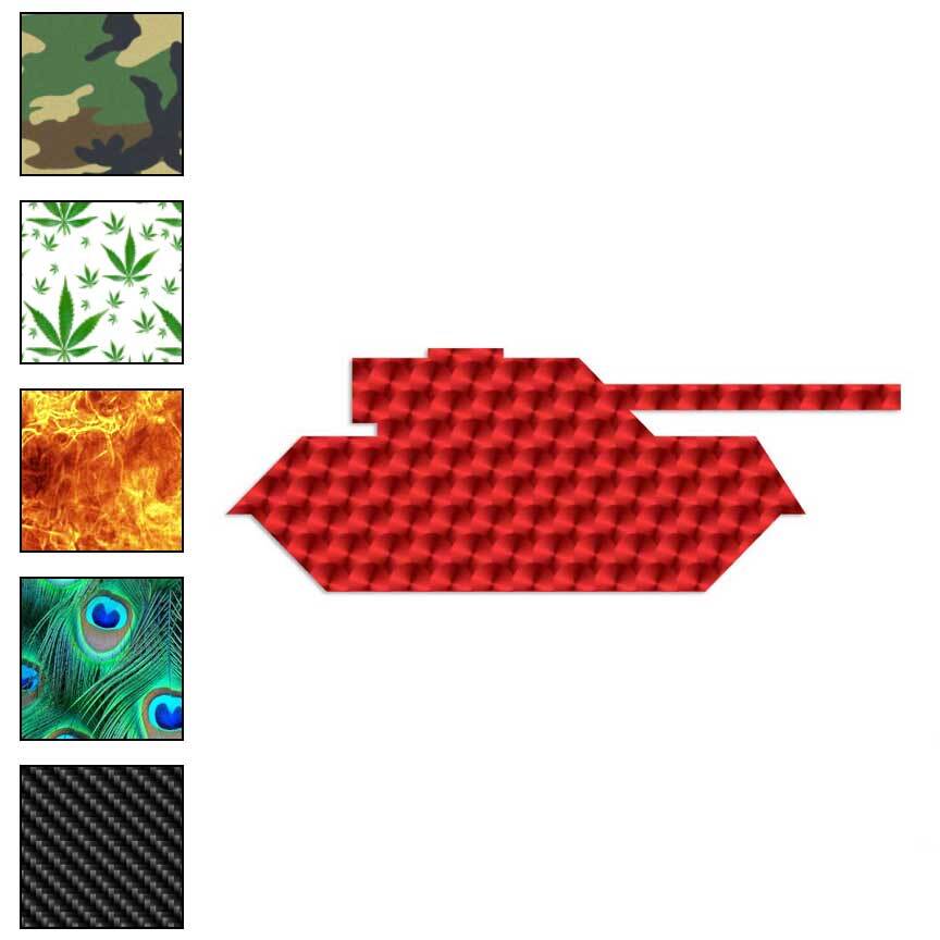 Block Toy Tank War, Vinyl Decal Sticker, 40 Patterns & 3 Sizes, #3055