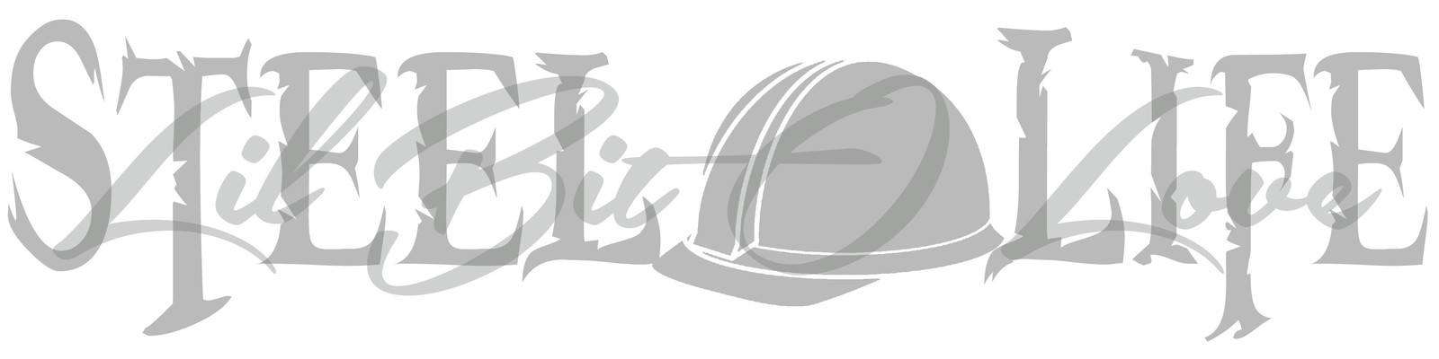 STEEL LIFE VINYL DECAL HARD HAT IN THE CENTER STICKER Steel Workers Fabrication