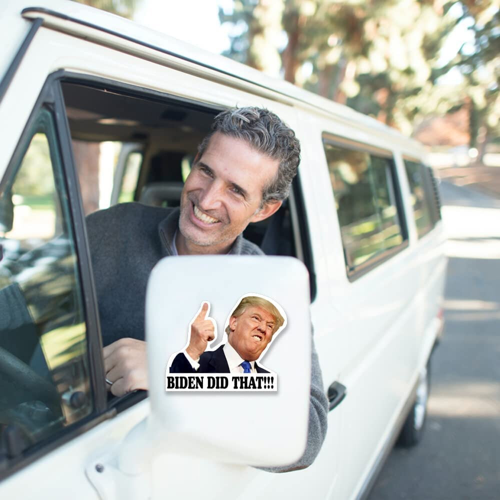 100 Pack Joe Biden "I DID That" Sticker Decal Trump Funny Humor Sticker Car Pump